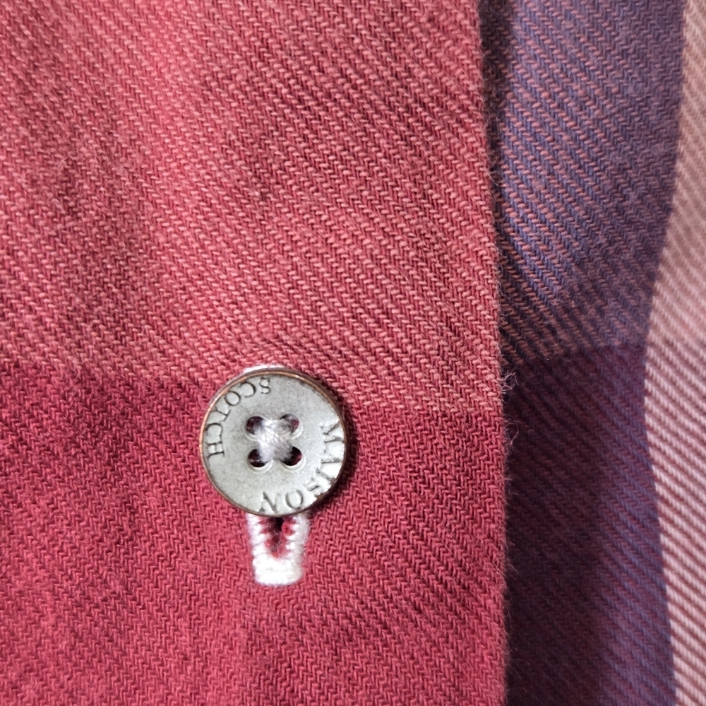 Scotch And Soda Maison Scotch Plaid Button-Up Cotton Lightweight Shirt. Small - Picture 5 of 15